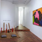Installation view of Matthew Eguavoen's solo show in Paris. Contemporary African Art Paris