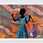 Saidou Dicko painting. Burkinabè Artist. Contemporary African Art in Paris. AFIKARIS Gallery. Self-taught artist. Echoes to Peulh tradition. Figurative and poetic.