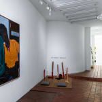 View of Ukhurhe, a solo show of Nigerian figurative painter Matthew Eguavoen at AFIKARIS Gallery