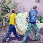 Jean David Nkot Early in the morning Artiste peintre camerounais Contemporary art