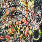 Salifou Lindou, La dame au café, 2024