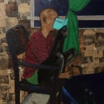 Emma Odumade painting. Nigerian Artist. Contemporary art. Gen Z young artist. Mixed media on canvas. Hyper realistic drawings. Exploration of identity and social constructs.