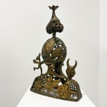 Hervé Yamguen sculpture. Bronze. Historical Cameroonian artist. Abstract figurative. AFIKARIS Gallery. Contemporary African Art in Paris. Cercle Kapsiki.