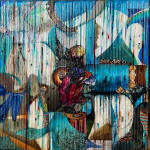 Madonna Phillips, Water Falling Diptych - SOLD, 2018