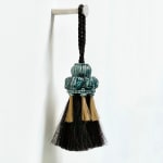 Camilla Bliss, Guardian Tassel (Petrol & Ocre), 2023