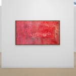 Ruby Sky Stiler, Seated Blue Figure (with turquoise and red outline), 2024