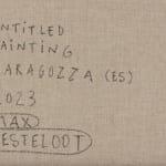 Max Kesteloot, Untitled painting, Zaragozza (ES), 2023