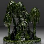 Daan Gielis, Three weeping palms, 2022