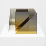 Larry Bell, Deconstructed Cube SS (Mist / Mink), 2020