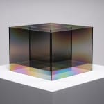Larry Bell, UNTITLED COATED SS (Mist), 2020