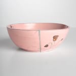 Johanna Jackson, Pink bowl with flower and flies, 2022
