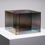 Larry Bell, UNTITLED COATED SS (Mist), 2020