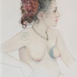 Beth Van Hoesen, Model with Breast Tattoo, 1986