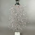 Estella Fransbergen, White Raku Torso w/Pearls & Crystals