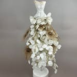 Estella Fransbergen, White Raku Torso w/Pearls & Crystals