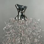 Estella Fransbergen, White Raku Torso w/Pearls & Crystals