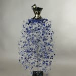 Estella Fransbergen, White Raku Torso w/Pearls & Crystals