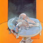 after the central panel of the triptych Studies of the human body, (1979)