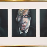 after Three studies for a Self-Portrait (1979) Framed