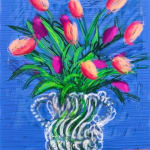 "David Hockney Untitled, 346 Tulips iPad Drawing Print For Sale "