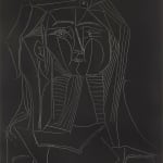 Pablo Picasso, Marie-Therese agenouillee Modele Contemplant un Groupe Sculpte , 1933/1939
