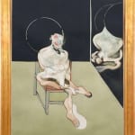 After study for a portrait 1981 (Seated Figure) Framed