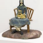 Beatrice Wood, Barrel Form with Applications, circa 1960
