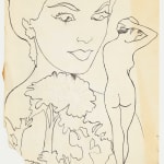 Andy Warhol, Male Head, c. 1952