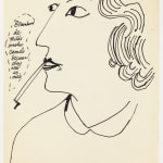 Andy Warhol, Male Head, c. 1952
