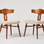 Henning Kjaernulf, Set of 12 chairs, 1940's