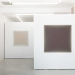 Gwen Hardie, 05.20.21 muted pale pink on raw umber, 2021