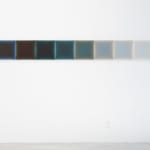 Gwen Hardie, 05.20.21 muted pale pink on raw umber, 2021