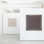Gwen Hardie, 05.20.21 muted pale pink on raw umber, 2021