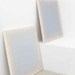 Gwen Hardie, 09.09.24, pale grey blue on pale burnt umber