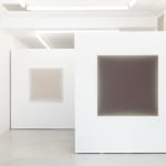 Gwen Hardie, 05.20.21 muted pale pink on raw umber, 2021