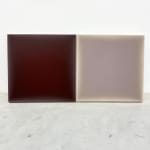 Gwen Hardie, 09.09.24, pale grey blue on pale burnt umber