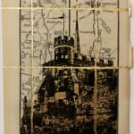 Angela Morris-Winmill, St Mary's Church, Hitchin, Hertfordshire. Birds View 1973