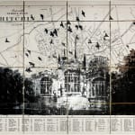 Angela Morris-Winmill, St Mary's Church, Hitchin, Hertfordshire. Birds View 1973
