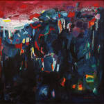 A.D. Pirous, Fishing Village, 1964