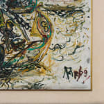 Affandi, Landscape with a House, a Crow and a Dog, 1951