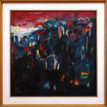 A.D. Pirous, Fishing Village, 1964