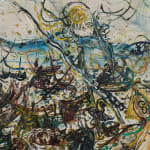 Affandi, Landscape with a House, a Crow and a Dog, 1951