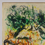Affandi, Landscape with a House, a Crow and a Dog, 1951