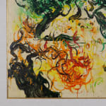 Affandi, Landscape with a House, a Crow and a Dog, 1951