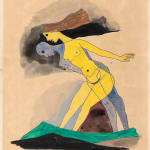 Maqbool Fida Husain, M Two, Circa 1970