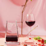 art, photography, commercial, staged, print, pink, whine, red, green, grape, strawberry, pastel
