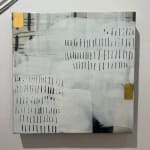 modern contemporary abstract art in black white and gold