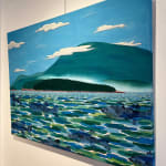 maine, mountain, clouds, fish, islands, acadia national park, art on wall