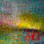 abstract impressionist art reflection colorful maine artist