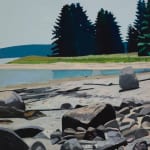 coastal maine, rocky beach, shoreline